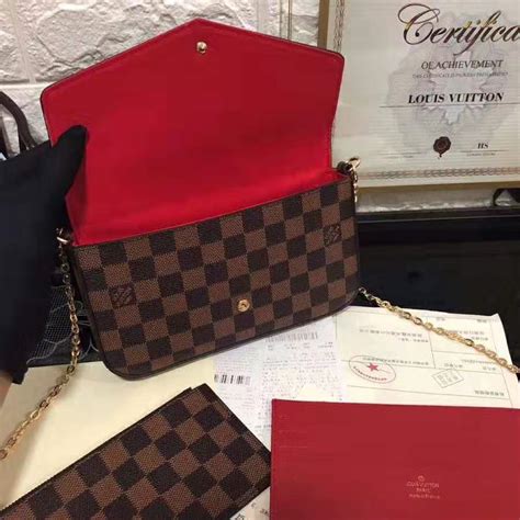 louis vuitton felicie damier|louis vuitton damier ebene.